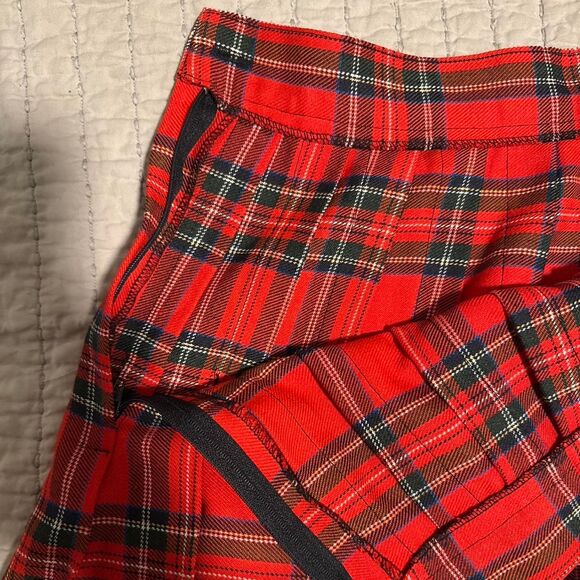 Authentic Y2K Red Pleated Plaid Mini Skirt • 90s/Y2K Vintage~ by Ultra Pink - Picture 6 of 7